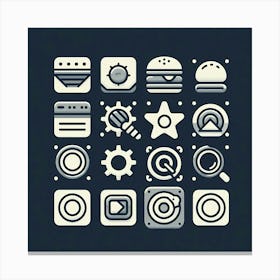 App Icons Canvas Print