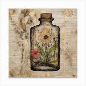 Message In A Bottle Canvas Print