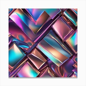 3d Holographic Background Canvas Print