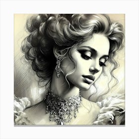 Portrait Artwork 129 Canvas Print