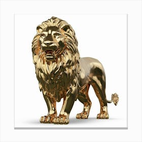 Gold Lion Canvas Print