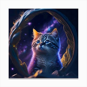 Cat Galaxy (115) Canvas Print