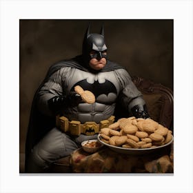 Batman Cookies Canvas Print