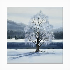 Winter tree Canvas Print