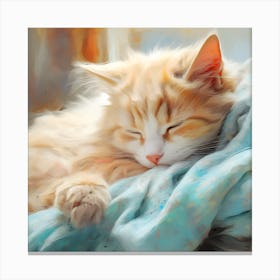 Sleepy Cat 1 Canvas Print