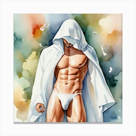 Hooded Erotic Man Canvas Print