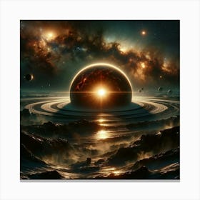 Primordial Glow: Genesis of Galaxies. Canvas Print