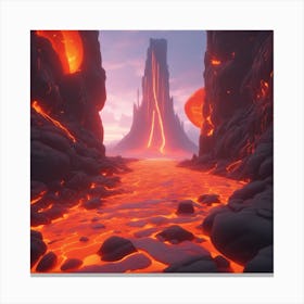 Lava Landscape 6 Canvas Print