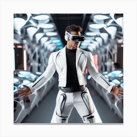 Futuristic Man 102 Canvas Print