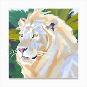 White Lion 03 Canvas Print
