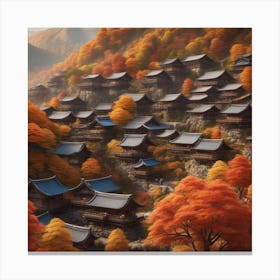 Autumn Village 65 Canvas Print