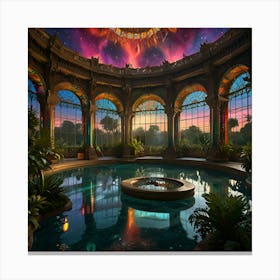 colorful Pool Canvas Print