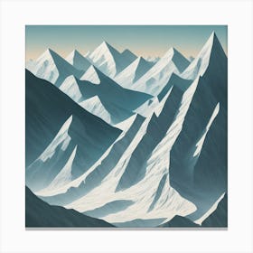 Mountain Range Canvas Print