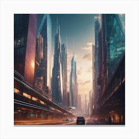 Future City Canvas Print