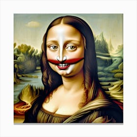 Mona Lisa Reload Canvas Print