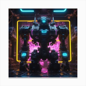 Futuristic Robot 86 Canvas Print