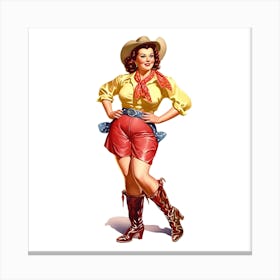 Full Body Cowgirl 7 Canvas Print