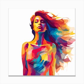 Colorful Woman Canvas Print