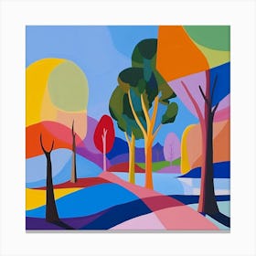 Abstract Park Collection Hyde Park Sydney Australia 1 Canvas Print