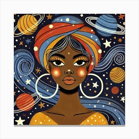 Ilumina Celestial Portrait Canvas Print