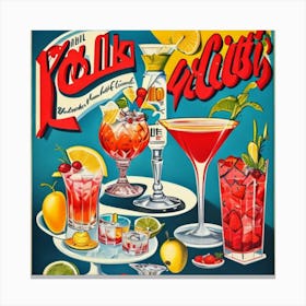 Cocktail Bar Canvas Print