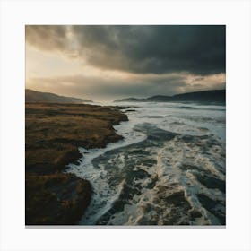 Sunset Over The Sea Canvas Print