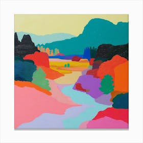 Abstract Park Collection Hangang Park Seoul 2 Canvas Print