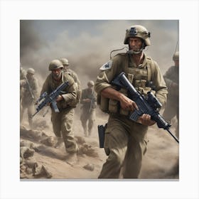 U S Army Soldiers Canvas Print