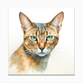 Serengeti Cat Portrait Canvas Print