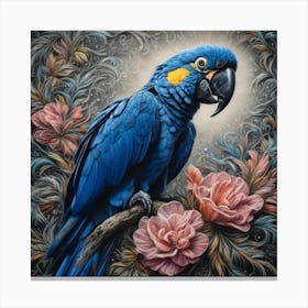 Blue Parrot Canvas Print