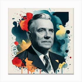 Franklin D. Roosevelt 18 Canvas Print