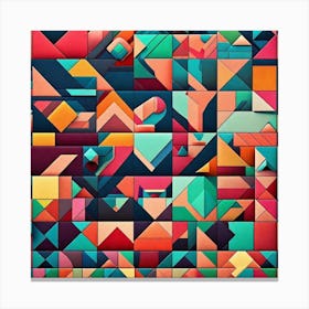 Abstract Geometric Pattern Canvas Print