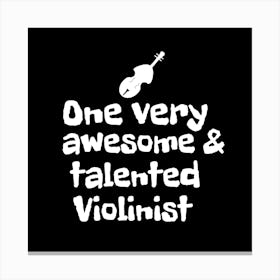 Talented Violinist Canvas Print