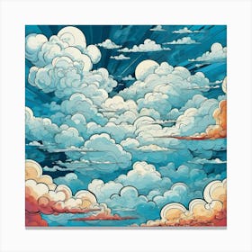 Cloudy Sky Canvas Print