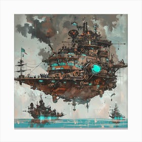 Sci-Fi Ship Canvas Print