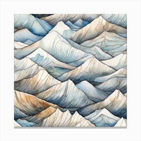 Mountain Ranges Canvas Print