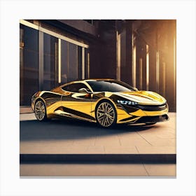 Gold Car 1 Canvas Print