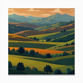 Landscape Painting 7 Canvas Print