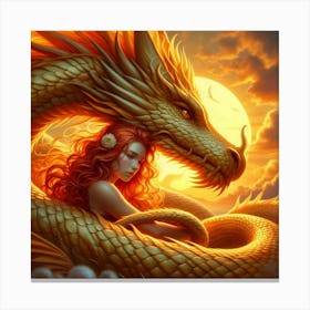 Dragon Girl 1 Canvas Print