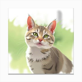 Tabby Cat Canvas Print