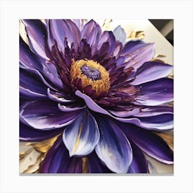 Purple flower  Canvas Print