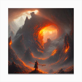 An Unexpected Visitor Canvas Print