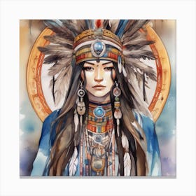 Native American Beauty Canvas Print