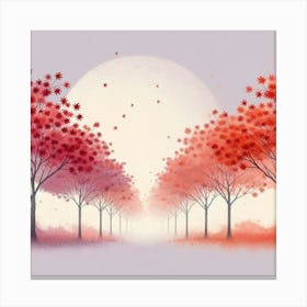 Japanese maple trees 3 Canvas Print