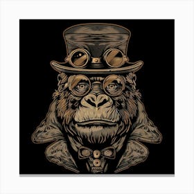 Steampunk Gorilla 7 Canvas Print