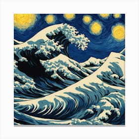 Great Wave Off Kangan Canvas Print