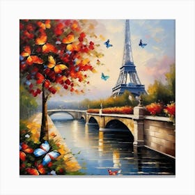 Paris Eiffel Tower 91 Canvas Print