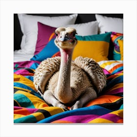 Ostrich Relaxed Canvas Print