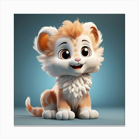 Lion Cub 7 Canvas Print