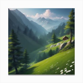 Landscape Painting 96 Canvas Print